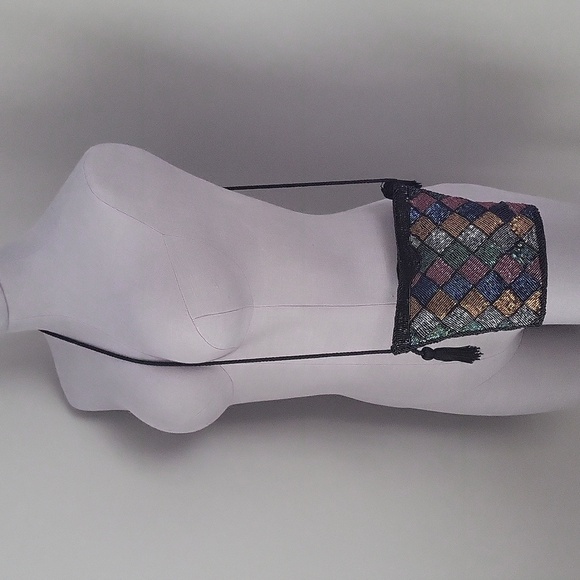 Vintage Henry Birks 90's Multicolour Beaded Evening Bag - Picture 4 of 12